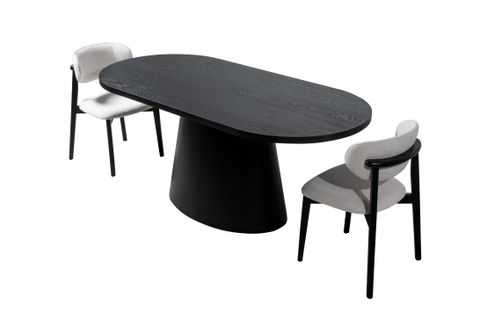 OZZO AHŞAP KAPLAMALI MDF YEMEK MASASI