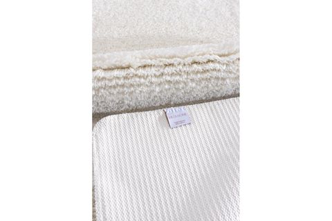 SEGURA PELUŞ KAYDIRMAZ TABAN İKİLİ BANYO PASPASI, KREM, 60X100-50X60