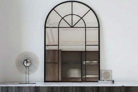 LUKKA METAL ÇERÇEVELİ AYNA, SİYAH, 120X80 CM