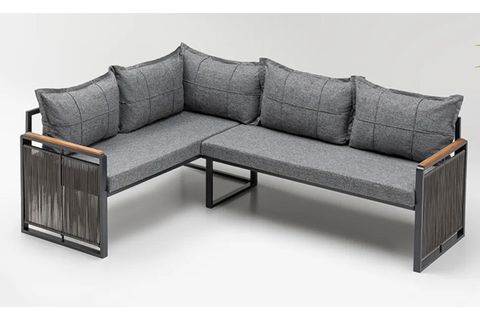 FLORİDA MASALI PUFLU BAHÇE BALKON TAKIMI, GRİ