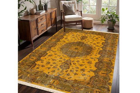 ANTİK AMBER VİNTAGE DOKUMA TABAN HALI, 363 YNG, 60X120 CM