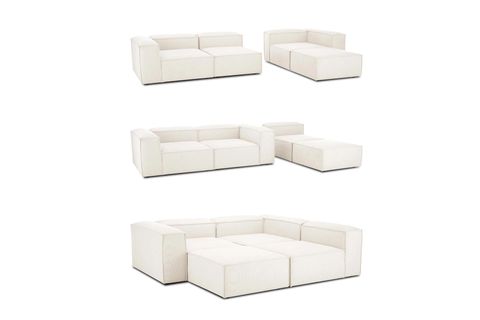 FRİD BABYFACE MODÜLER KÖŞE KOLTUK TAKIMI, KIRIK BEYAZ, SHOWROOMDAN KUMAŞ DEĞİŞİMLİ