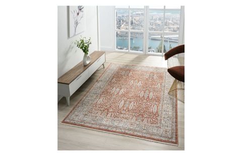VİNTAGE ESKİTME DESENLİ DOKUMA MAKİNE HALISI, TERRA, 200X305, 10207