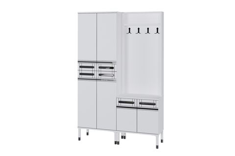 KUZEY PORTMANTO VESTİYER AYAKKABILIK, BEYAZ