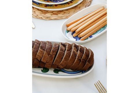 THE MİA LİMONCELLO OVAL SERVİS TABAĞI 2Lİ SET GRİ 23 CM