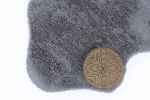 TAVŞAN POST KESİM MODERN MAKİNE HALISI, GRİ, 80X150