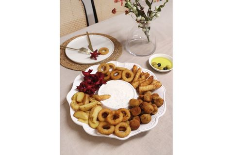 THE MİA GRANDE SERVİS TABAĞI BÖLMELİ BEYAZ 39 CM