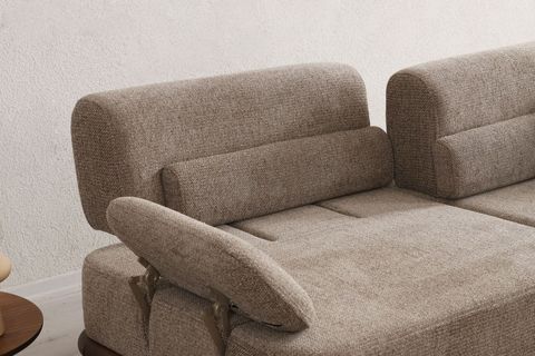 LUPE ÜÇLÜ KOLTUK, KAHVE