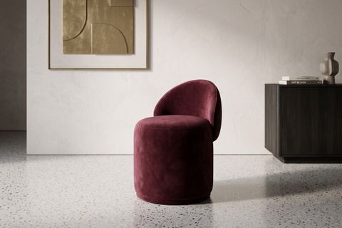 VELUTTO PUF, BORDO