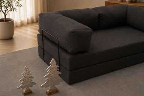 COMFORT SERİSİ YATAKLI ÜÇLÜ MODÜL, ANTRASİT