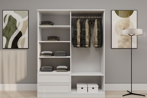 SMART GARDIROP, 4 KAPAKLI, 2 ÇEKMECELİ, 140X50X210 CM