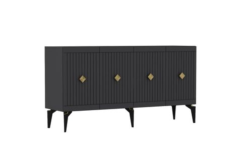 MİDAS KONSOL, ANTRASİT ALTIN, 150 CM
