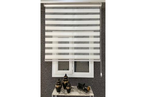 ZEBRA STOR PERDE, DÜZ, BEYAZ, DSG507, 130X260