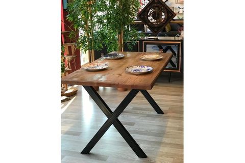 WOODEN DUMANO X MASA, CEVİZ, 120X80