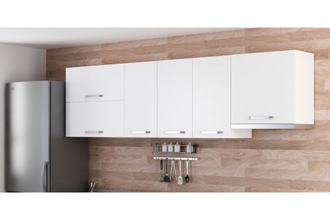 MİNAR 260 CM MUTFAK DOLABI BEYAZ 260-B5-ÜST MODÜL