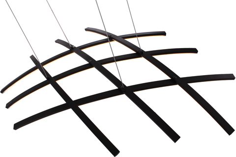 BRİAN 58 WATT AVİZE, MAT SİYAH