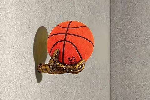 EL ŞEKLİNDE BASKETBOL, FUTBOL TOP TUTUCU, GOLD