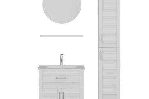VERA BANYO DOLABI 65CM AS2K1Ç+1YA1R+ETJ+BOY BEYAZ
