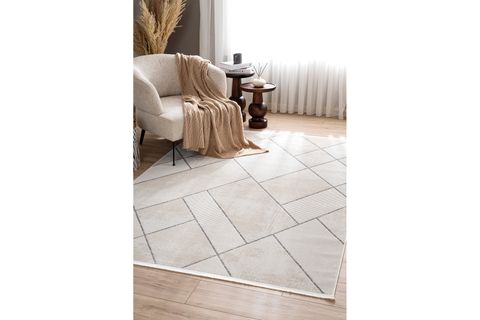 LUMİNA KREM GRİ TOZUMAZ HALI,  A0863A, 60X100