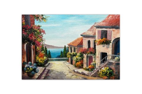 SEASİDE TOWN 2 DEV BOYUT KANVAS TABLO