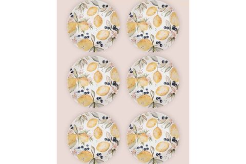 THE MİA LİMONCELLO YEMEK TABAĞI 6LI SET 20 CM