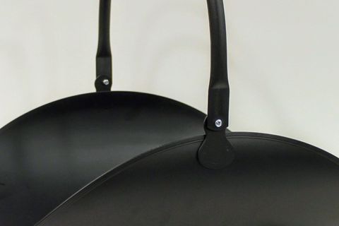 FİDEX HOME OVAL AYAKLI SALLANIR KULPLU ŞÖMİNE ODUNLUĞU MAT SİYAH 50CM