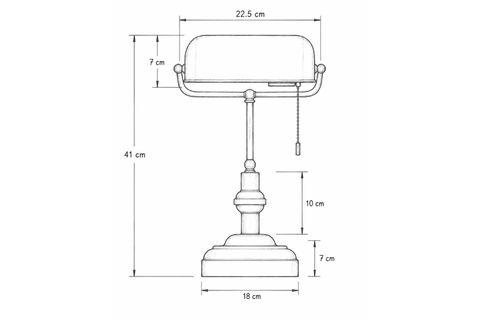 YENİ BANKER ESKİTME SİYAH BAŞLIKLI MASA LAMBASI