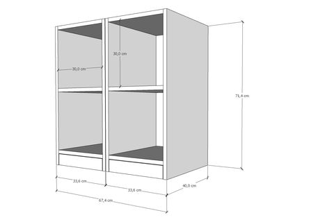 YUSUF KOMODİN, BAZA AYAKLI AÇIK RAFLI, KMD-1028