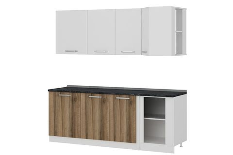 MİNAR 215CM KÖŞE MUTFAK DOLABI BEYAZ DORE K215D1