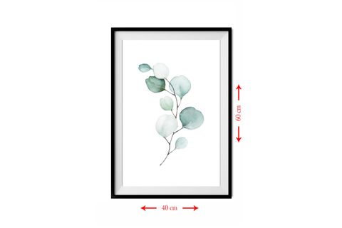 3 BOYUTLU GERÇEK ÇERÇEVELİ PASPARTU GÖRÜNÜMLÜ 40X60CM MDF TABLO 3DHKN201