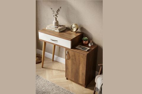 ELEGANCE LONDON AYNALI DRESUAR, BAROK BEYAZ