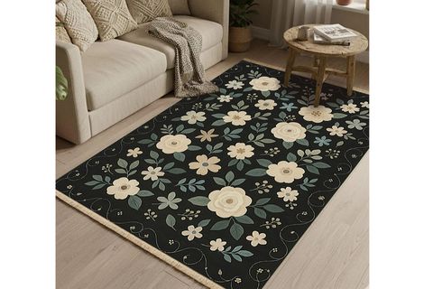 VİNTAGE ÇİÇEK TARLASI DOKUMA TABAN HALI, 376 YNG, 60X120 CM