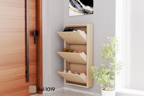VEGA KİLİTLİ METAL AYAKKABILIK, CAPPUCCİNO, 3 KAPAKLI