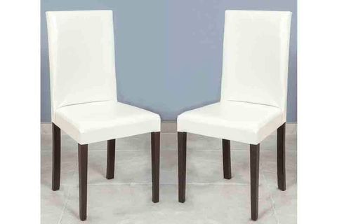 EKO DERİLİ GİYDİRME İKİLİ SANDALYE BEYAZ VENGE