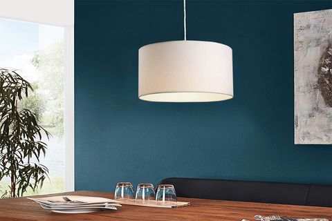 HOMİNG KREM KUMAŞ DAVUL DEKORATİF TAVAN SARKIT AYD-2675