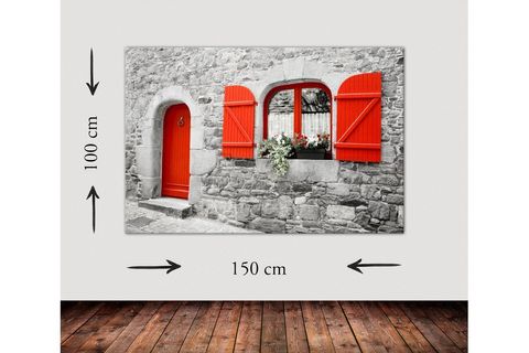RED DOORS DEV BOYUT KANVAS TABLO