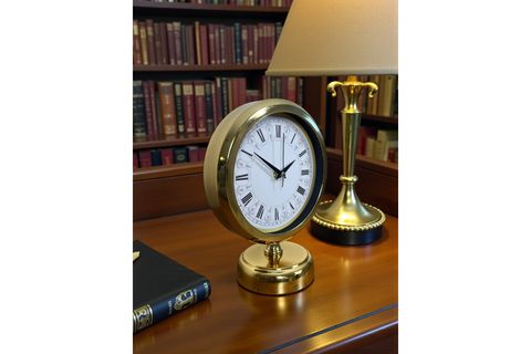 GOLD ALTIN MİRAS METAL MASA SAATİ 25X20 CM