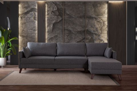 GLORİA KÖŞE KOLTUK, GRİ, SAĞ KÖŞE