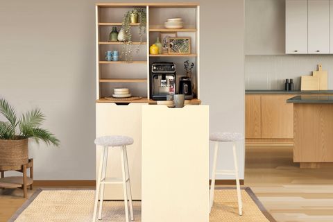 FOLDA KATLANABILIR MASALI KAHVE KÖSESİ TAKIM, KARİNA SEDEF, 90 CM