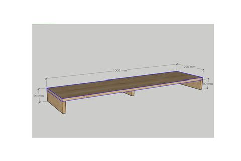 CARRY BEYAZ MONİTÖR YÜKSELTİCİ SOUNDBAR STAND, BEYAZ