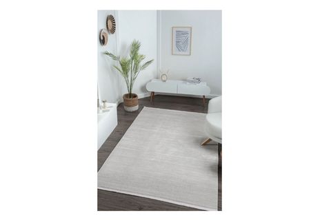 BAMBU DOKULU MODERN SIK DOKUMA MAKİNE HALISI, GRİ, 160X500, 607AGRİ