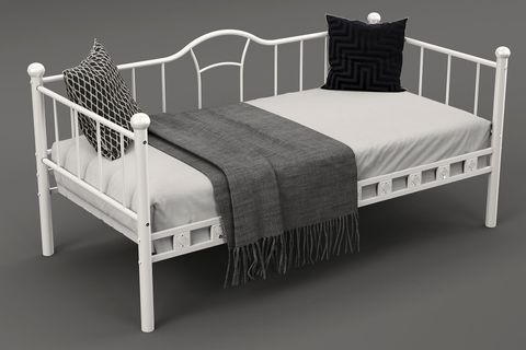 ARGİMO KAMELYA SEDİR KARYOLA, BEYAZ, 90X200