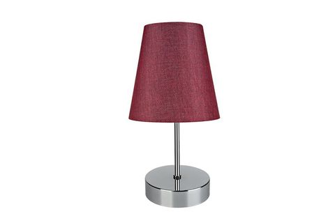 EVLİGHT YATAK ODASI 3 LÜ AYDINLATMA SETİ KROM AYAK / BORDO ŞAPKA