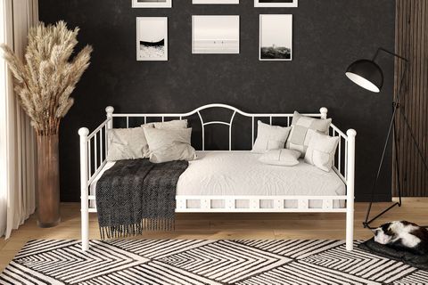 ARGİMO KAMELYA SEDİR KARYOLA, BEYAZ, 90X200