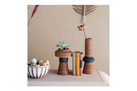 EL YAPIMI KABARTMALI TERRACOTTA VAZO
