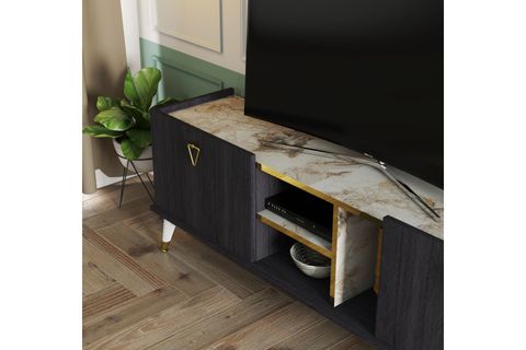 MEZZA 1520 ALLEGRA 150 CM TV ÜNİTESİ TREVİSO EFES HGS.(ALTIN ŞERİTLİ)