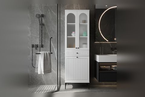 MARLEN LAKE SEPETLİ CAMLI DOLAP