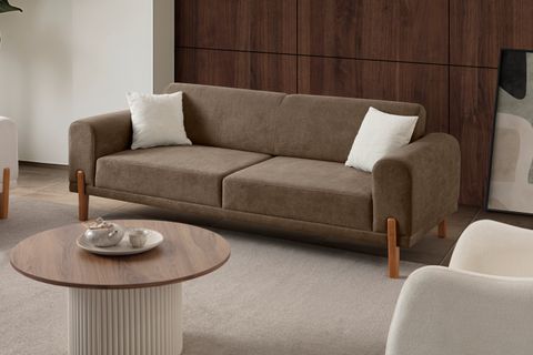 HAMBURG PLUS SIRT MEKANİZMALI KOLTUK TAKIMI, KAHVERENGİ