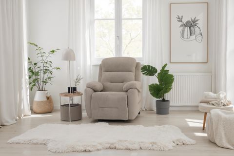 LONDON ELEKTRİKLİ SALLANIR TV KOLTUĞU, KREM