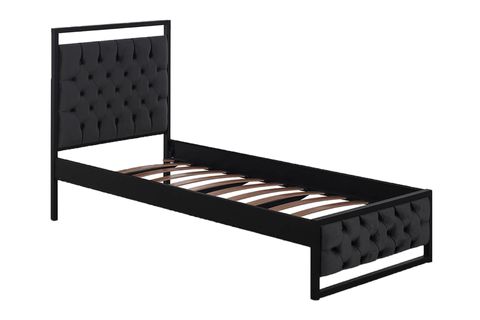 MİTHRA METAL KARYOLA, SİYAH, ANTRASİT 90X200